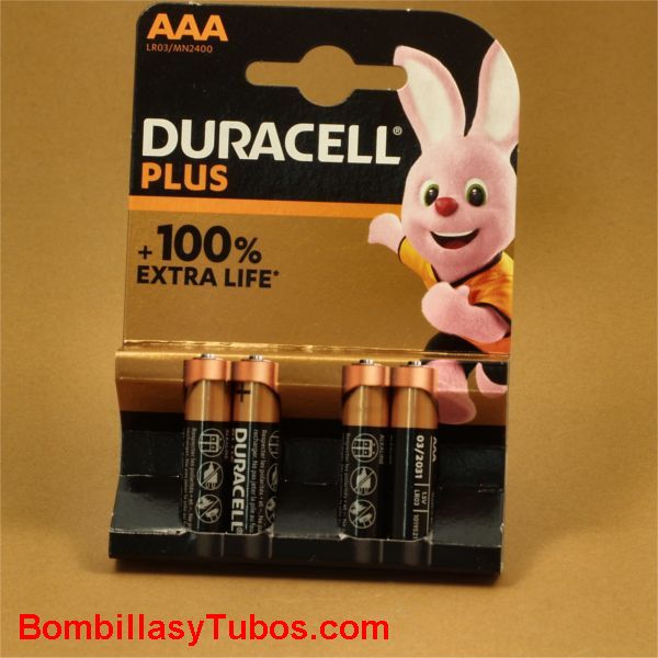 Piles Duracell Plus AAA LR03 MN2400